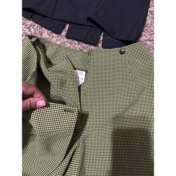 Vintage DBY Set Outfit Black Green Skort Vest M - Picture 4 of 4